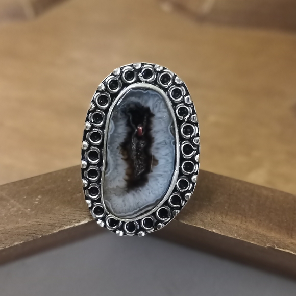 Hand Crafted Jewelry - ⚡3 for $24⚡ Unique Solar agate ring size 8